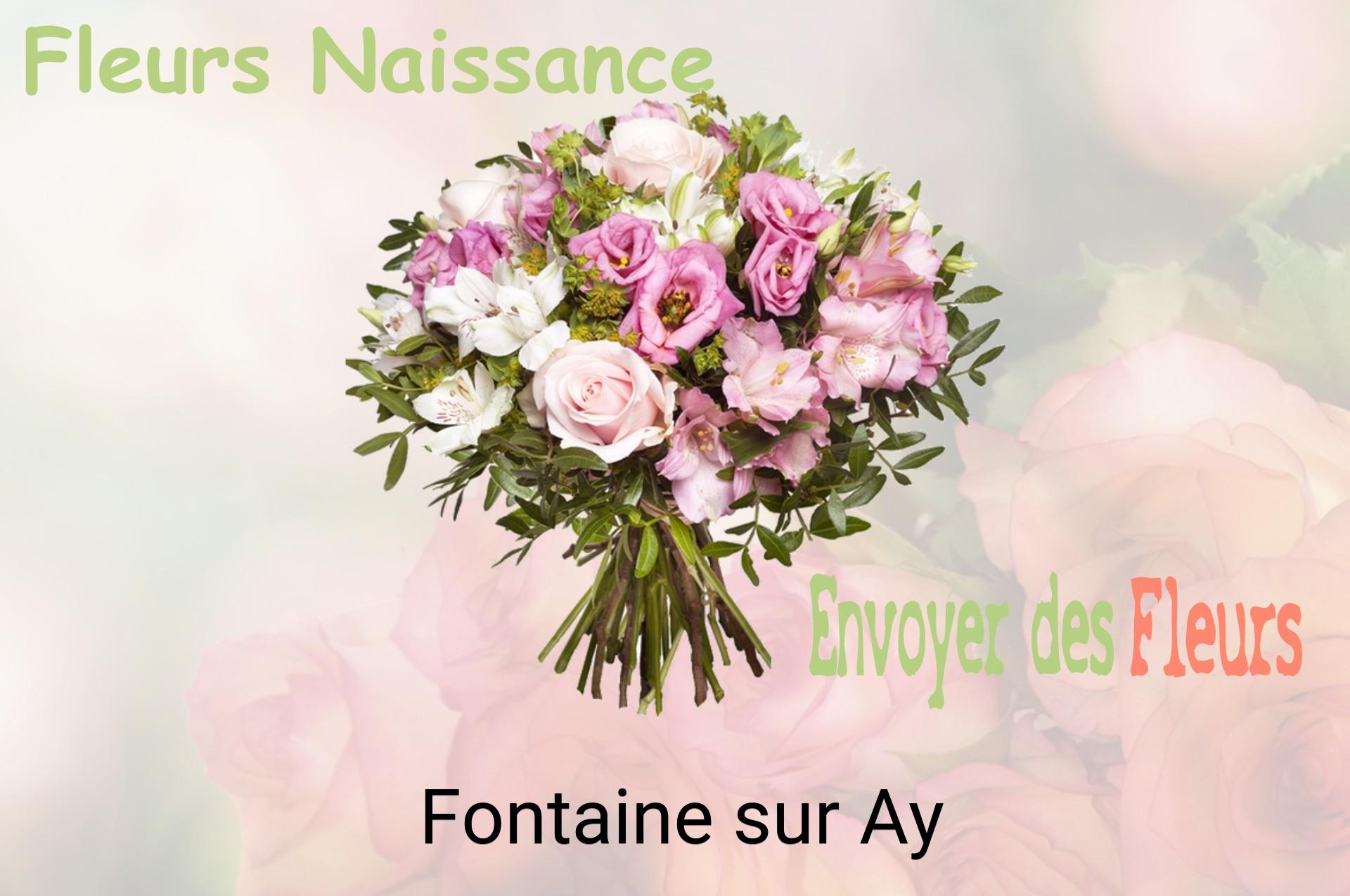 Bouquet de fleurs de naissance livré à Fontaine-sur-Ay