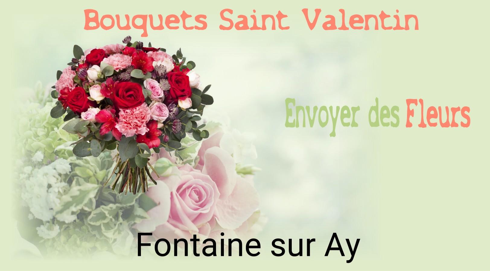 Roses de Saint-Valentin livrées à Fontaine-sur-Ay
